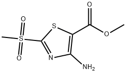 4-氨基-2-(甲基磺酰基)噻唑-5-羧酸甲酯, 951804-64-1, 结构式
