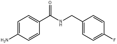 4-amino-N-[(4-fluorophenyl)methyl]benzamide Structure