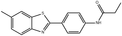 N-(4-(6-methylbenzo[d]thiazol-2-yl)phenyl)propionamide Structure