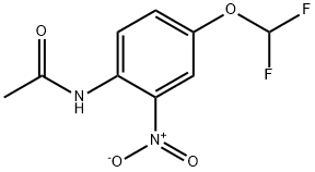 N-[4-(difluoromethoxy)-2-nitrophenyl]acetamide Struktur