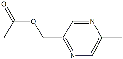 Pyrazinemethanol, 5-methyl-, acetate (ester) Struktur