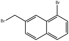 8-bromo-2-(bromomethyl)naphthalene Structure