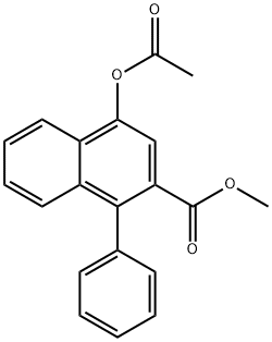 METHYL 4-ACETOXY-1-PHENYL-2-NAPHTHOATE 结构式