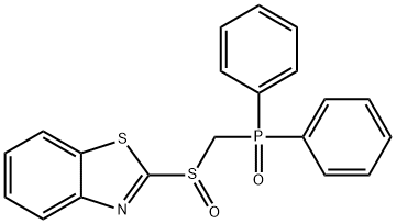 ((Benzo[d]thiazol-2-ylsulfinyl)methyl)diphenylphosphine oxide Structure