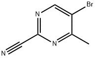 5-溴-4-甲基-2-嘧啶腈 结构式