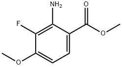 2-氨基-3-氟-4-甲氧基苯甲酸甲酯, 1180497-48-6, 结构式