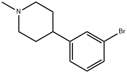 4-(3-Bromo-phenyl)-1-methyl-piperidine Structure