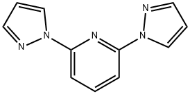 2,6-二(1-吡唑基)吡啶, 123640-38-0, 结构式