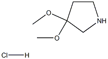 3,3-DIMETHOXYPYRROLIDINE HYDROCHLORIDE, 1263283-20-0, 结构式