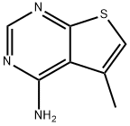 5-メチルチエノ[2,3-d]ピリミジン-4-アミン 化学構造式