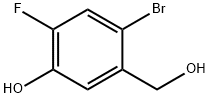 4-溴-2-氟-5-(羟甲基)苯酚, 1319804-06-2, 结构式