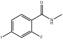 N-甲基-2-氟-4-碘苯甲酰胺 结构式