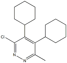 3-chloro-4,5-dicyclohexyl-6-methylpyridazine Structure