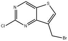 7-(BROMOMETHYL)-2-CHLOROTHIENO[3,2-D]PYRIMIDINE 结构式