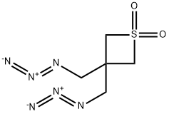 3,3-双(叠氮基甲基)硫杂环丁烷1,1-二氧化物, 1422496-57-8, 结构式