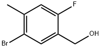 5-Bromo-2-fluoro-4-methylbenzyl alcohol Structure