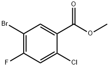 5-Bromo-2-chloro-4-fluoro-benzoic acid methyl ester Structure