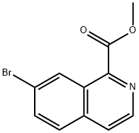 7-溴异喹啉-1-甲酸甲酯 结构式