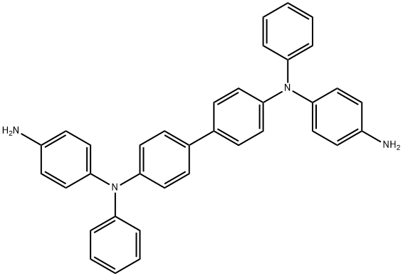 N,N′-ビス(4-アミノフェニル)-N,N′-ジフェニルベンジジン 化学構造式