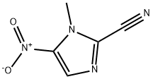 1-甲基-2-氰基-5-硝基咪唑 结构式