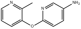 6 - ((2-甲基吡啶-3-基)氧基)吡啶-3-胺 结构式