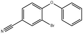 3-溴-4-苯氧基苯甲腈, 183111-00-4, 结构式