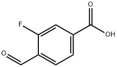 3-Fluoro-4-formylbenzoic acid Struktur