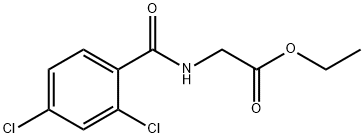 ethyl N-(2,4-dichlorobenzoyl)glycinate Struktur