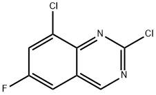 2,8-Dichloro-6-fluoroquinazoline Struktur