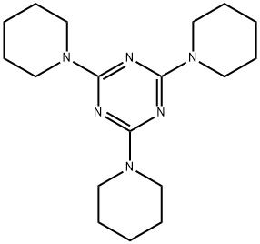 2,4,6-tris(piperidin-1-yl)-1,3,5-triazine Struktur