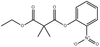 1-Ethyl 3-(2-nitrophenyl) 2,2-dimethylmalonate Structure