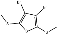 3,4-Dibromo-2,5-bis(methylthio)thiophene Structure