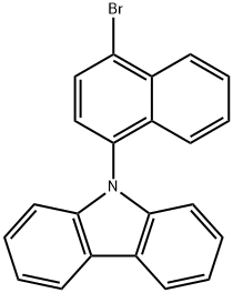 9-(4-溴萘-1-基)-9H-咔唑 结构式