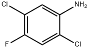 2,5-二氯-4-氟苯胺, 2729-37-5, 结构式