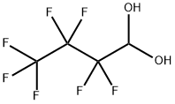 ヘプタフルオロブチルアルデヒド水和物 化学構造式