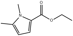 1,5-二甲基-1H-吡咯-2-羧酸乙酯 结构式