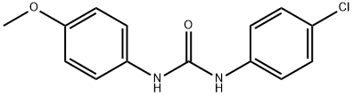 1-(4-クロロフェニル)-3-(4-メトキシフェニル)尿素 化学構造式