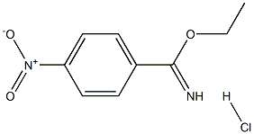 ethyl 4-nitrobenzene-1-carboximidate hydrochloride, 40546-45-0, 结构式