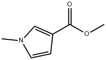 1-甲基-1H-吡咯-3-羧酸甲酯, 40611-74-3, 结构式