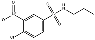 4-chloro-3-nitro-N-propylbenzenesulfonamide Struktur