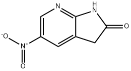 5-nitro-1H,2H,3H-pyrrolo[2,3-b]pyridin-2-one Struktur