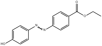 4-(4-Hydroxy-phenylazo)benzoic acid ethyl ester Struktur
