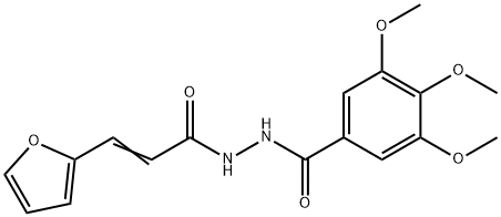 N'-[3-(2-furyl)acryloyl]-3,4,5-trimethoxybenzohydrazide Structure