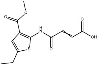 (2E)-4-{[5-ethyl-3-(methoxycarbonyl)thiophen-2-yl]amino}-4-oxobut-2-enoic acid Structure