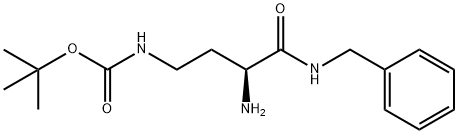 tert-butyl (S)-(3-amino-4
-(benzylamino)-4-oxobutyl)carbamate Structure
