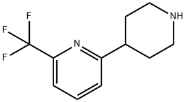 2-(piperidin-4-yl)-6-(trifluoromethyl)pyridine Structure