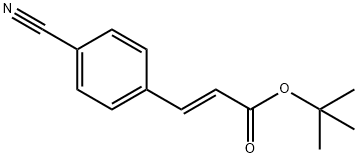 (E)-3-(4-氰基苯基)丙烯酸叔丁酯 结构式