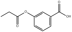 3-(propionyloxy)benzoic acid Struktur