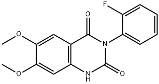 3-(2-fluorophenyl)-6,7-dimethoxyquinazoline-2,4(1H,3H)-dione Structure