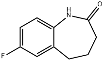7-fluoro-1,3,4,5-tetrahydro-1-benzazepin-2-one Struktur